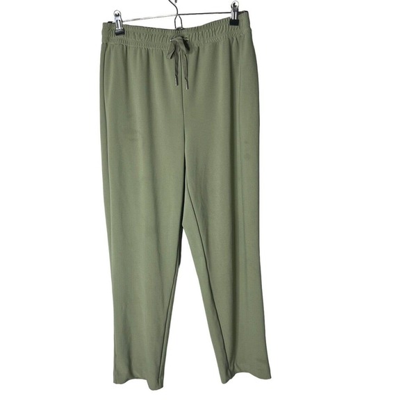 Joie Women's Size M Pull On Pants Stretch Elastic Waist Drawstring Moss Green - Picture 1 of 8
